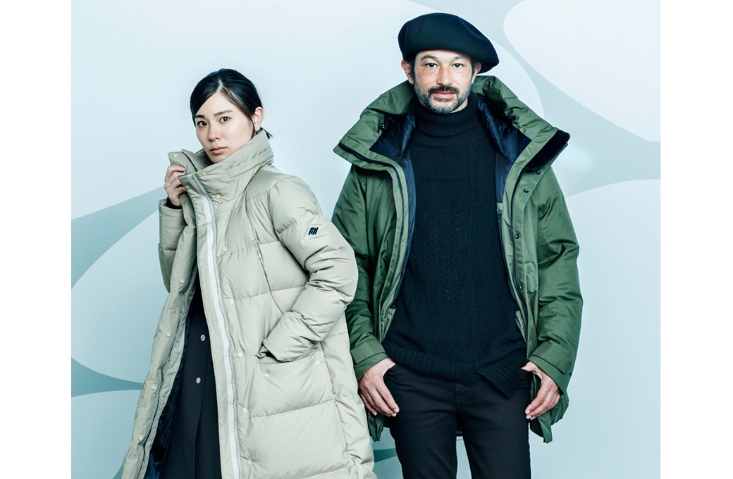 北海道ダウン×沖縄デニム