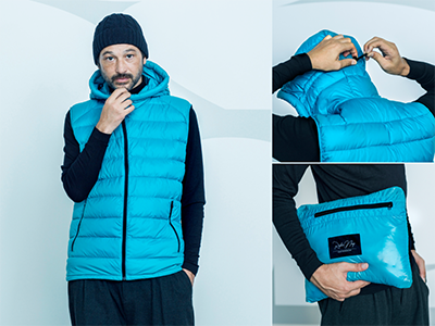 北海道ダウン×沖縄デニム