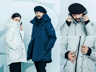 北海道ダウン×沖縄デニム