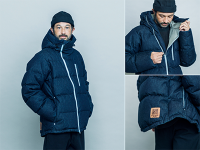 北海道ダウン×沖縄デニム